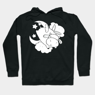 Angel Cow - White Color Hoodie